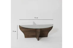 Amphora Soffbord 92 cm Brun