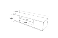 Anari Tv-bänk 180 cm med Hylla
