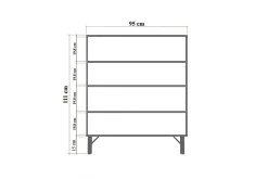 Anaya Byrå 95 cm