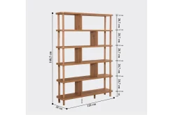 Andifli Bokhylla 120x168,5 cm