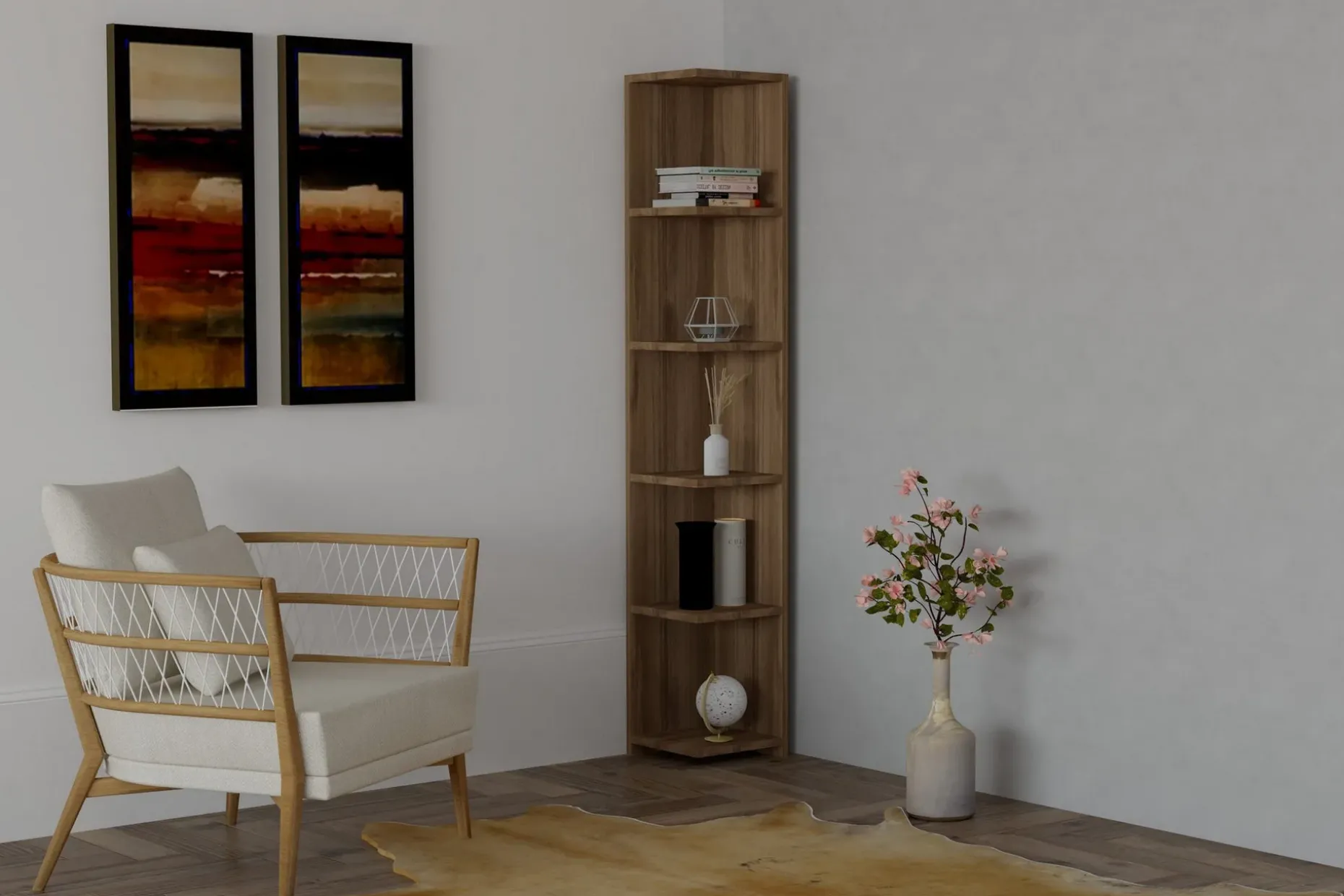 Andifli Bokhylla 25x160 cm
