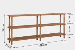 Andifli Bokhylla 150x74,9 cm