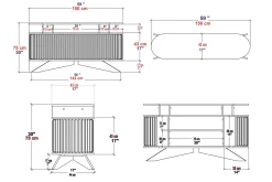 Andifli Sideboard 43x75x150 cm