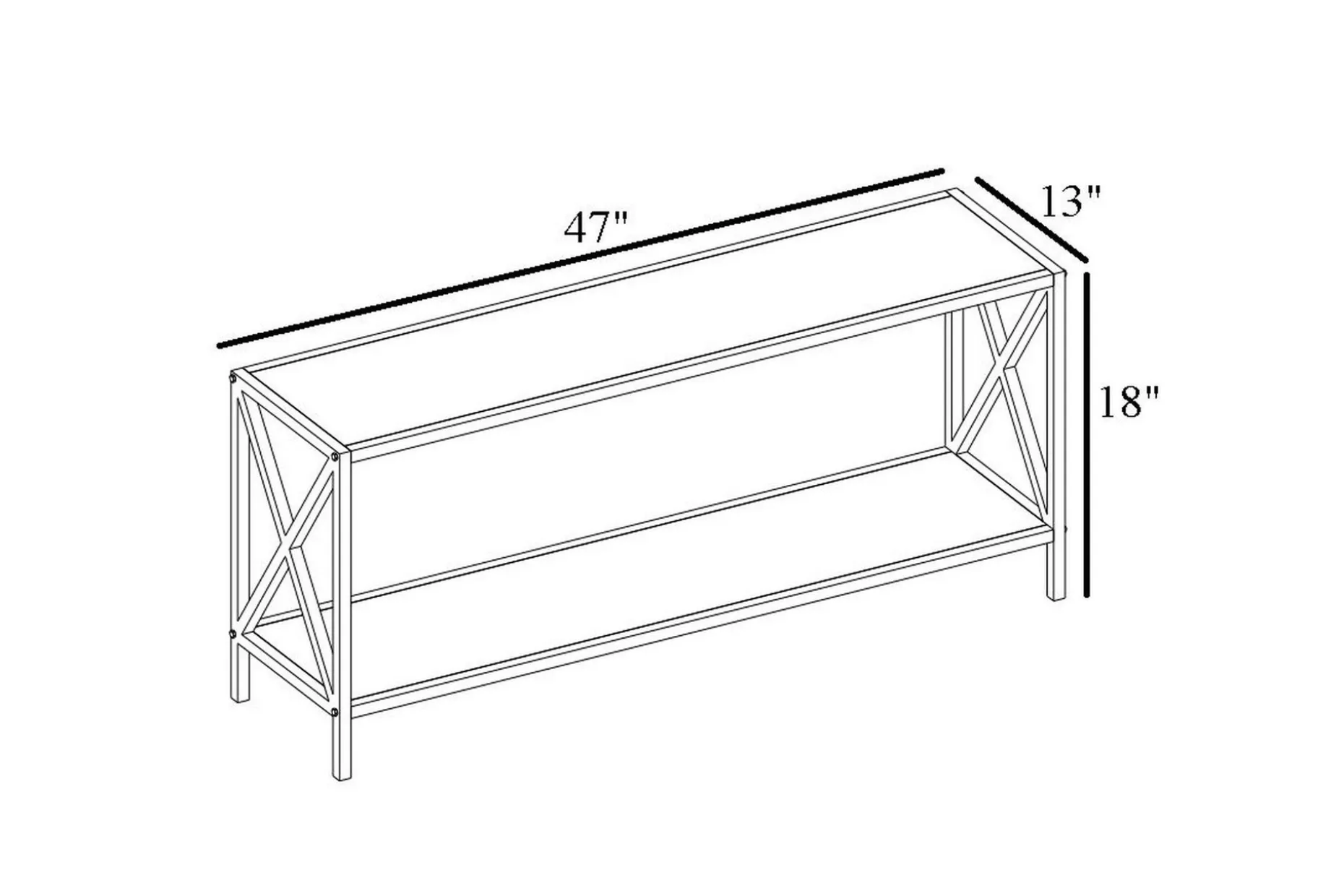 Andifli Tv-bänk 120x45,7 cm