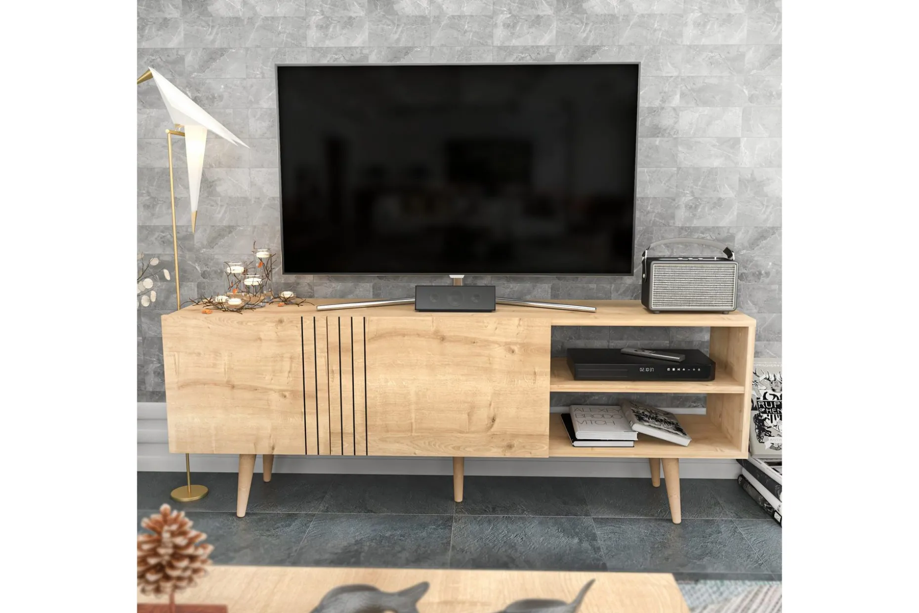 Andifli Tv-bänk 160x38,6 cm