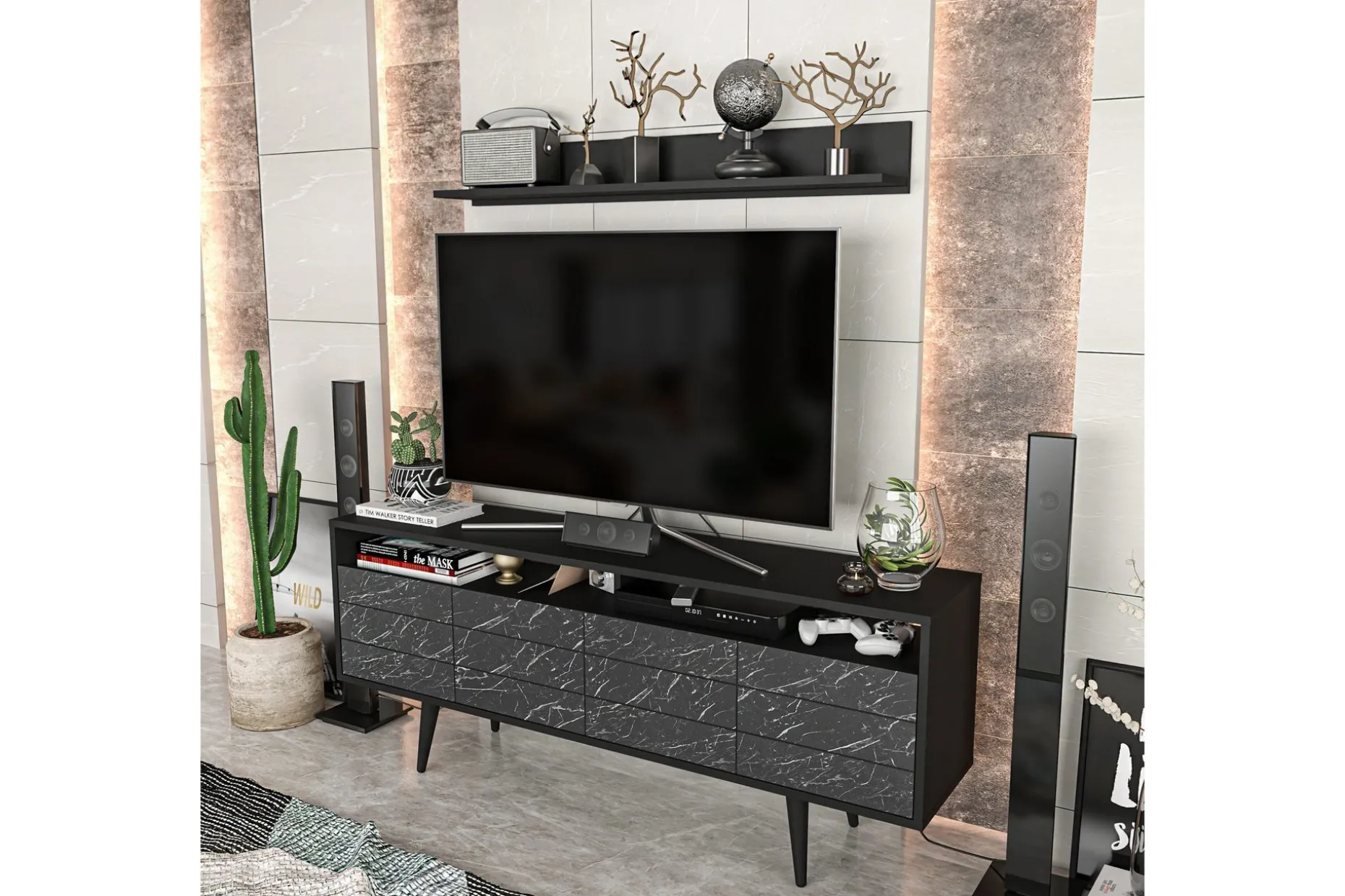 Andifli Tv-möbelset 160x64,5 cm