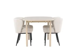 Andy Matgrupp 180 cm Oval med 4 Agnes stolar