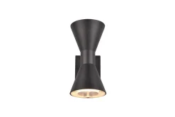 Ardas Vägglampa 2L GU10 mattsvart