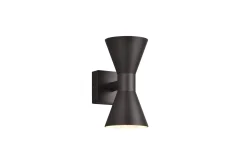 Ardas Vägglampa 2L GU10 mattsvart