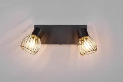 Ardon Spotlight 2L E14 mattsvart/ polerad mässing