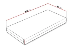 Arigna Resårmadrass 80x200 cm