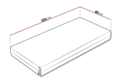 Arigna Resårmadrass 80x200 cm