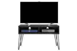Athena Tv-bänk 107x50 cm Svart/Marmormönster