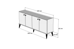 Avlastningsbord Kaltenhauser 182 cm