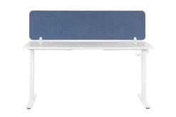 Avskärmning för skrivbord 160 x 40 cm blå WALLY