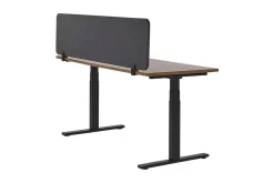 Avskärmning för skrivbord 180x40 cm grå WALLY