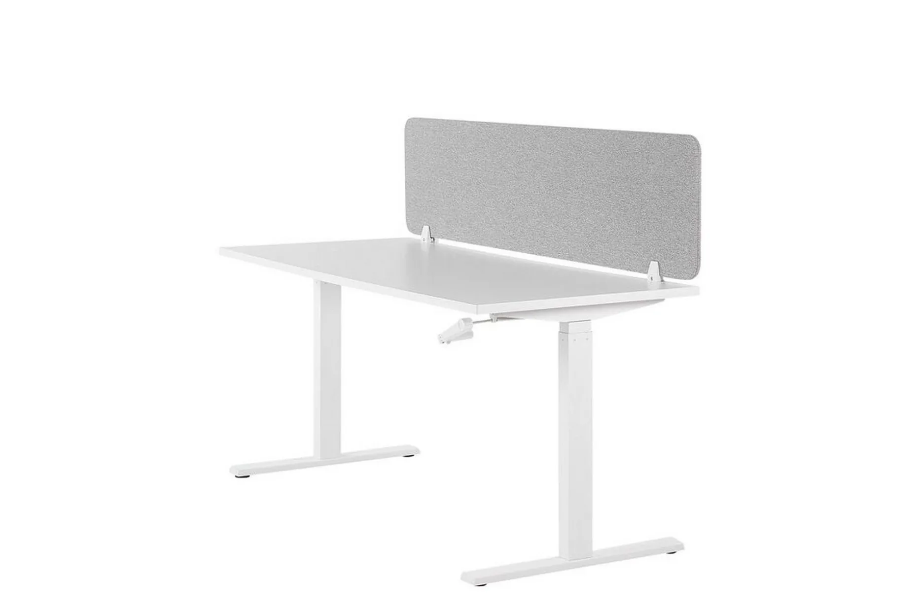 Avskärmning för skrivbord 160x40 cm grå WALLY