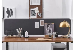 Avskärmning för skrivbord 160x40 cm grå WALLY