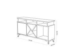 Ayaze Tv-bänk 120 cm