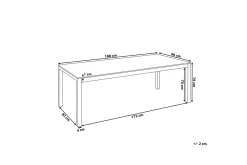 Bacoli Matgrupp Utomhus 180 cm + 6 Utestolar