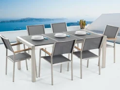 Bacoli Matgrupp Utomhus 180 cm + 6 Utestolar