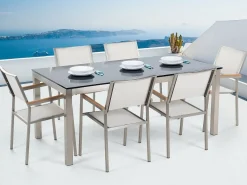 Bacoli Matgrupp Utomhus 180 cm + 6 Utestolar