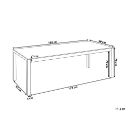 Bacoli Matgrupp Utomhus 180 cm + 6 Utestolar