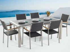 Bacoli Matgrupp Utomhus 180 cm + 6 Utestolar