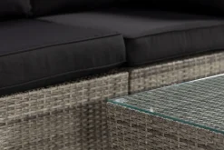Bahamas Liten loungegrupp utomhus - Soffgrupp till balkong 3-sits - Litet loungeset konstrotting utemöbler