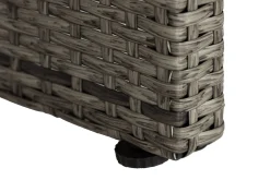 Bahamas Loungbord och Soffbord med hylla Utomhus 113 cm Konstrotting Glas