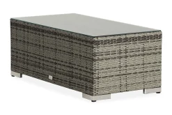 Bahamas Loungbord och Soffbord Utomhus 113 cm Konstrotting Glas