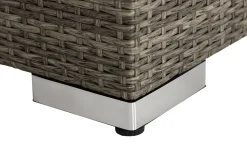 Bahamas Loungbord och Soffbord Utomhus 113 cm Konstrotting Glas