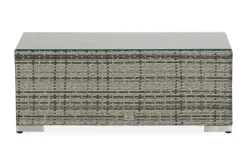 Bahamas Loungbord och Soffbord Utomhus 113 cm Konstrotting Glas