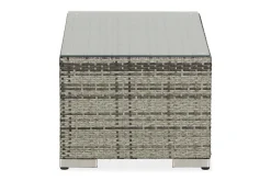 Bahamas Loungbord och Soffbord Utomhus 113 cm Konstrotting Glas