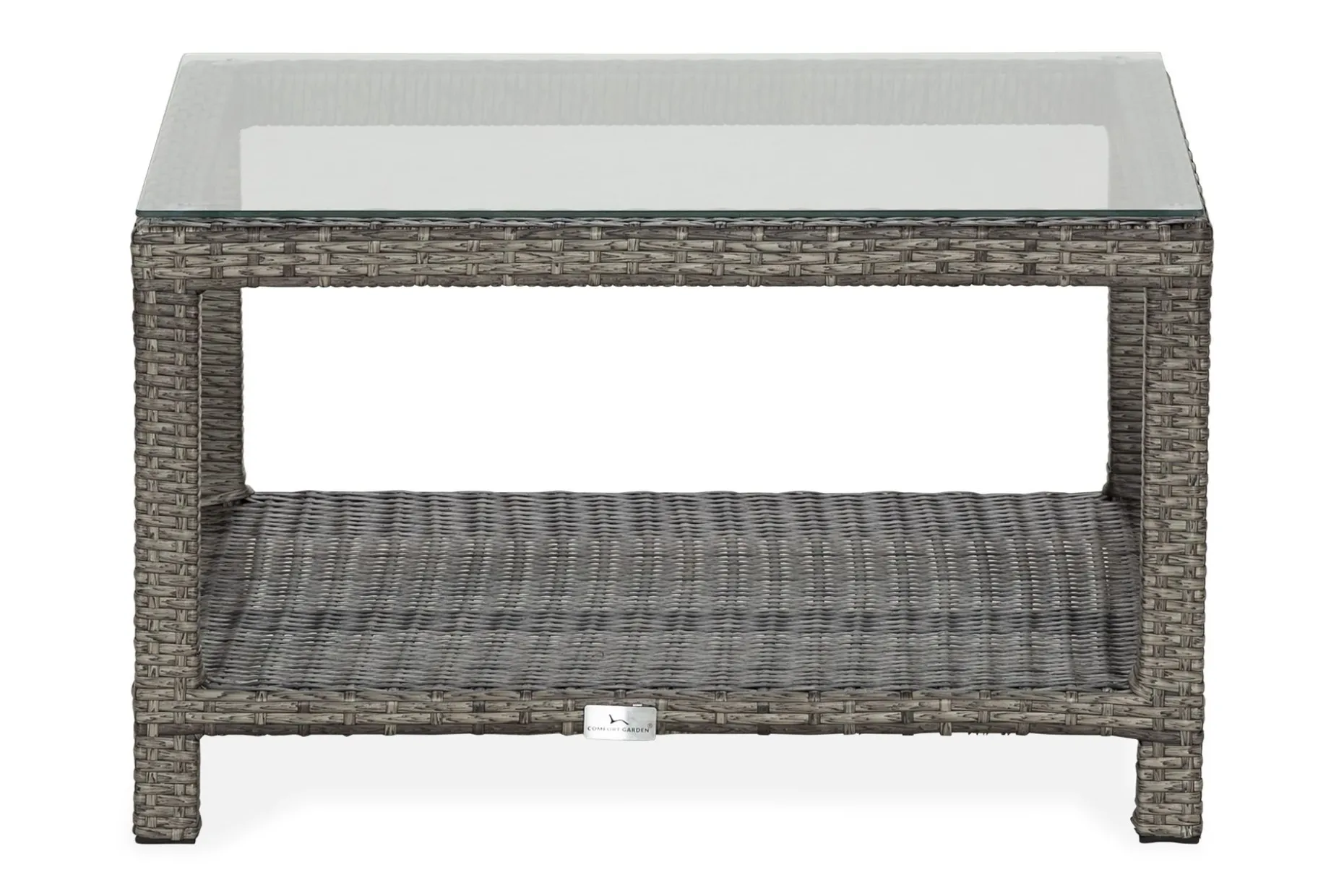 Bahamas Loungebord och Soffbord Utomhus 75 cm Konstrotting Glas