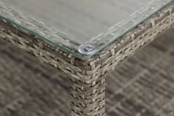 Bahamas Loungebord och Soffbord Utomhus 75 cm Konstrotting Glas