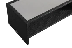 Bahamas Soffbord med hylla Utomhus 113 cm Konstrotting