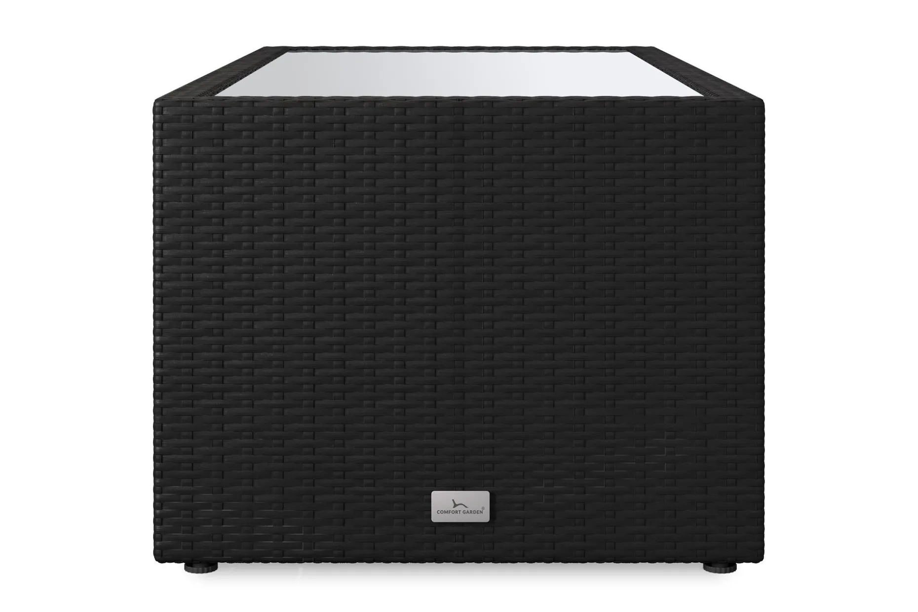 Bahamas Soffbord med hylla Utomhus 113 cm Konstrotting