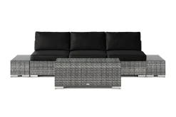 Bahamas utesoffa 3-sits med bord