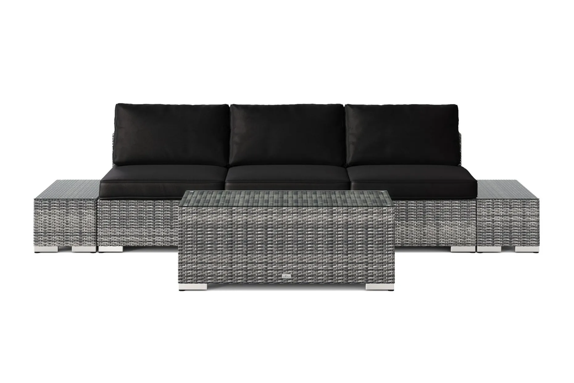 Bahamas utesoffa 3-sits med bord