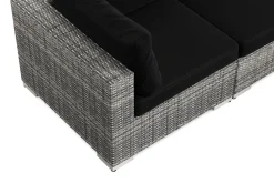Bahamas utomhus hörnsoffa 6-sits vändbar med fåtölj och bord