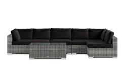 Bahamas utomhus loungegrupp 6-sits med vändbar schäslong och bord