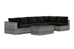 Bahamas utomhus loungegrupp 6-sits med vändbar schäslong och bord