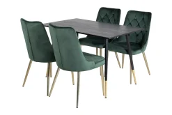 Balisa Matgrupp 120 cm inkl 4 Valerie Lyx Sammetsstolar