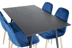 Balisa Matgrupp 120 cm inkl 4 Valeri Sammetsstolar