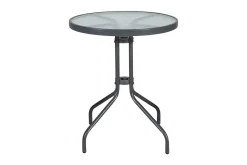 Balkong set BISTRO Utebord och 2 Utestolar D60xH70 grå