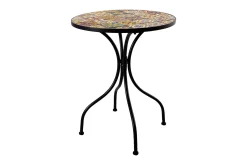 Balkongset Morocco Bord Och 2 Stolar Mosaik Black, Multicolor