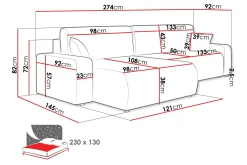 Barile Soffa med Divan 3-sits