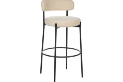 Barstol Allison set om 2 Beige-Svart