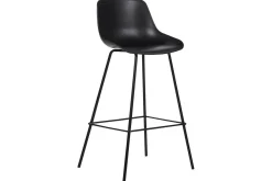 Barstol Emmet set om 2 Svart